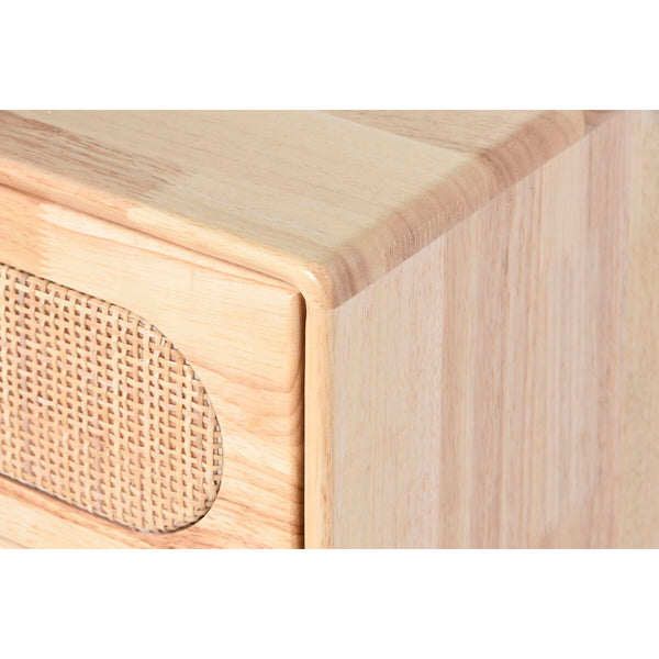 Anrichte DKD Home Decor natürlich Metall Rattan Kautschukholz 73,5 x 35 x 78 cm