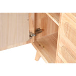 Anrichte DKD Home Decor natürlich Metall Rattan Kautschukholz 73,5 x 35 x 78 cm