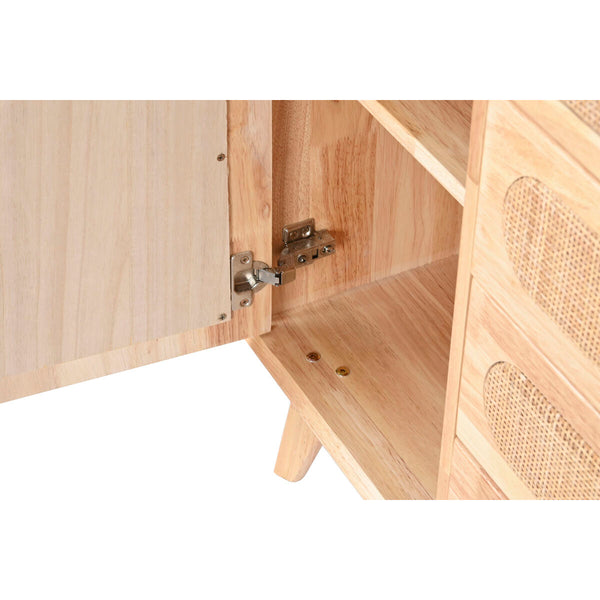 Anrichte DKD Home Decor natürlich Metall Rattan Kautschukholz 73,5 x 35 x 78 cm