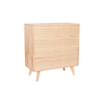 Anrichte DKD Home Decor natürlich Metall Rattan Kautschukholz 73,5 x 35 x 78 cm