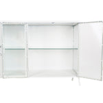 Anrichte DKD Home Decor Weiß Metall Kristall 120 x 40 x 81 cm