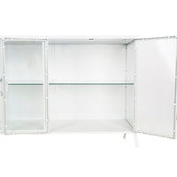 Anrichte DKD Home Decor Weiß Metall Kristall 120 x 40 x 81 cm