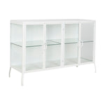 Anrichte DKD Home Decor Weiß Metall Kristall 120 x 40 x 81 cm