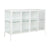 Anrichte DKD Home Decor Weiß Metall Kristall 120 x 40 x 81 cm