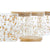 Gefäß DKD Home Decor Bambus Borosilikatglas Shabby Chic 700 ml 10 x 10 x 12,5 cm (4 Stück)