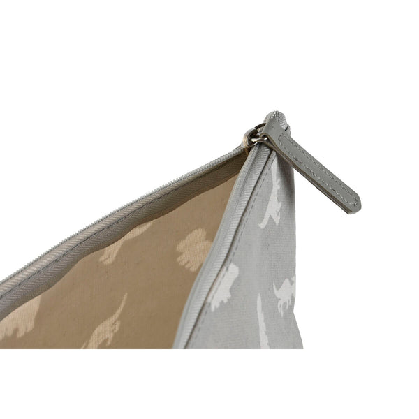 Reise-Toilettentasche DKD Home Decor Weiß Grau Baumwolle 33 x 8 x 21 cm (2 Stück)