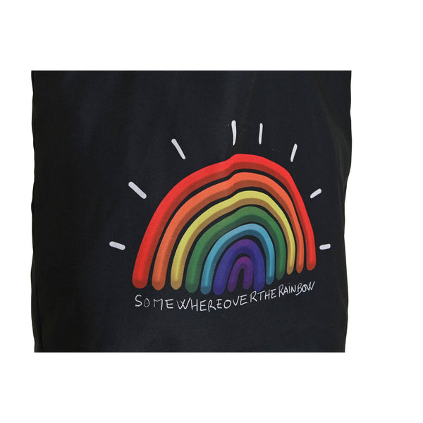 Tasche aus Segeltuch DKD Home Decor Schwarz Polyester Nylon 43 x 15 x 40 cm (2 Stück)