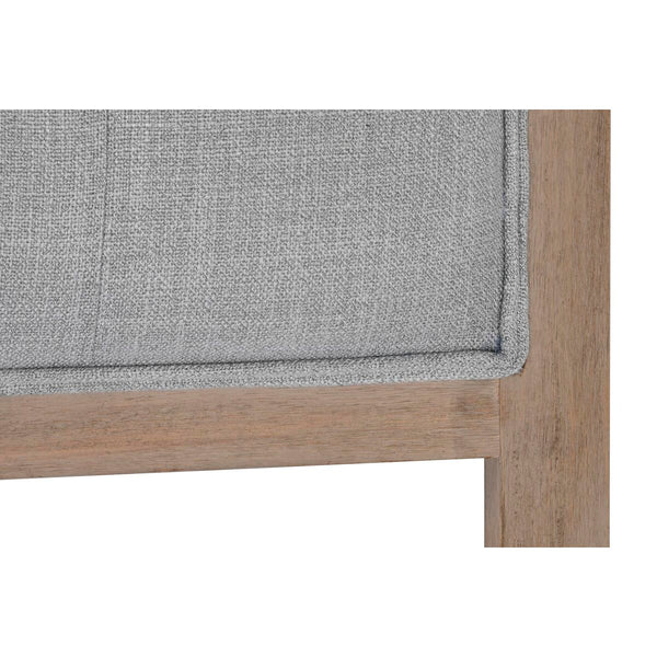 Kopfende des Betts DKD Home Decor Grau Kautschukholz 160 x 10 x 120 cm