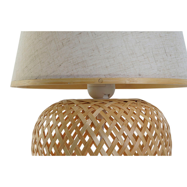 Tischlampe DKD Home Decor Braun natürlich Bambus 50 W 220 V 24 x 24 x 34 cm