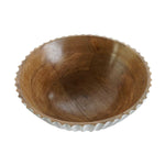 Salatschüssel DKD Home Decor Weiß natürlich Mango-Holz 30 x 30 x 12 cm