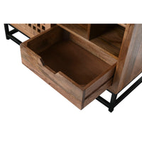 Anrichte DKD Home Decor Braun Schwarz Kristall Mango-Holz 90 x 40 x 90 cm
