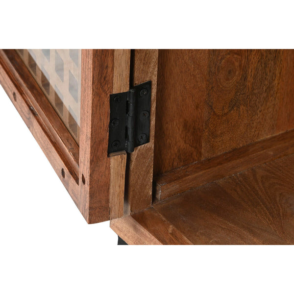 Anrichte DKD Home Decor Braun Schwarz Kristall Mango-Holz 90 x 40 x 90 cm
