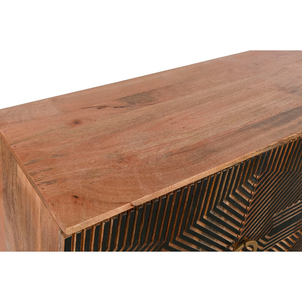 Anrichte Home ESPRIT Schwarz Gold natürlich Holz 180 x 40 x 80 cm