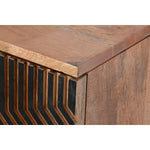 Anrichte Home ESPRIT Schwarz Gold natürlich Holz 180 x 40 x 80 cm