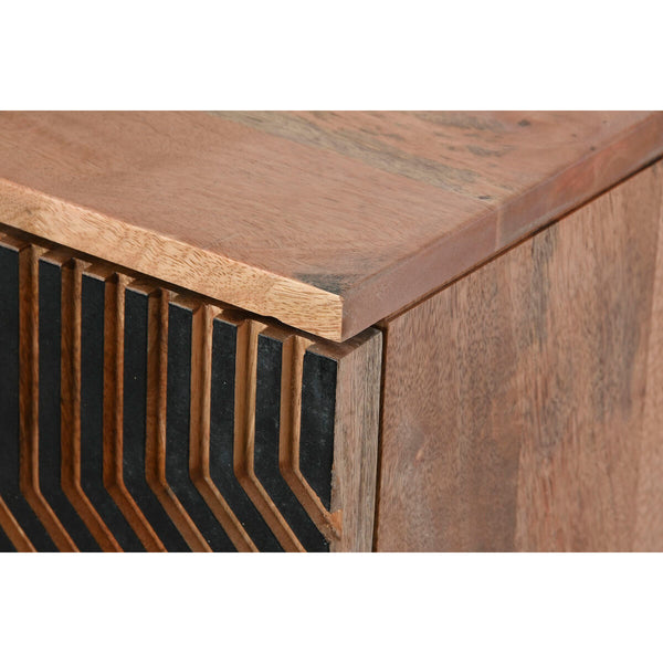 Anrichte Home ESPRIT Schwarz Gold natürlich Holz 180 x 40 x 80 cm