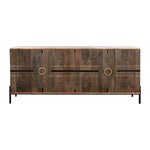 Anrichte Home ESPRIT Schwarz Gold natürlich Holz 180 x 40 x 80 cm
