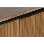 Anrichte Home ESPRIT Schwarz natürlich Metall Paulonia-Holz 170 x 40 x 80 cm 170 x 40 x 62 cm 170 x 40 x 60 cm