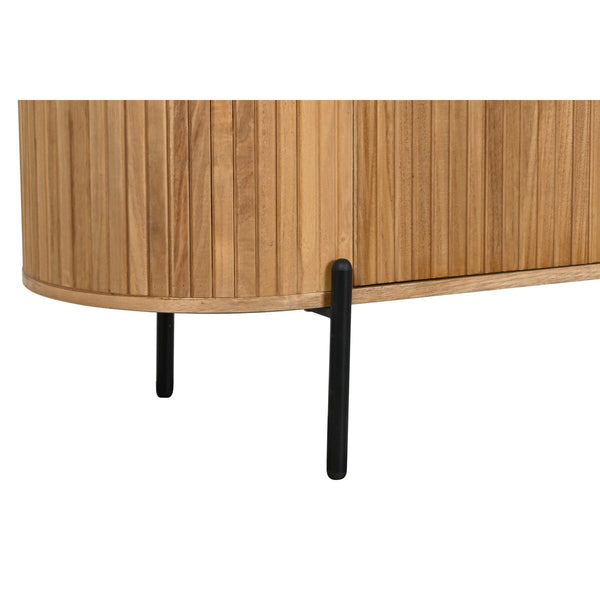 Anrichte Home ESPRIT Schwarz natürlich Metall Paulonia-Holz 170 x 40 x 80 cm 170 x 40 x 62 cm 170 x 40 x 60 cm