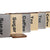 Gefäß Home ESPRIT Beige Grau Dunkelbraun Metall Bambus 10 x 10 x 14,5 cm (6 Stück)