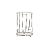 Besteckkorb Home ESPRIT Silberfarben Metall 11.5 x 11.5 x 15.5 cm