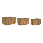 Korb-Set Home ESPRIT natürlich Seegras Naturfaser Boho 44,5 x 32,5 x 27,5 cm 3 Stücke
