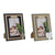 Fotorahmen Home ESPRIT Schwarz grün natürlich Holz MDF Skandinavisch 16 x 2 x 21 cm (2 Stück)