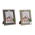 Fotorahmen Home ESPRIT Schwarz grün natürlich Kristall Holz MDF Skandinavisch 26,5 x 2 x 31,5 cm (2 Stück)
