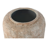 Vase Home ESPRIT Weiß Braun Metall 23,5 x 23,5 x 30 cm