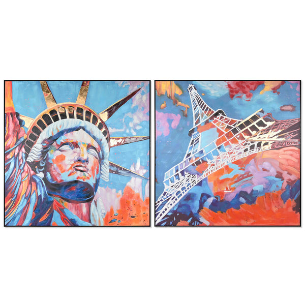 Bild Home ESPRIT Moderne 150 x 3,5 x 150 cm (2 Stück)