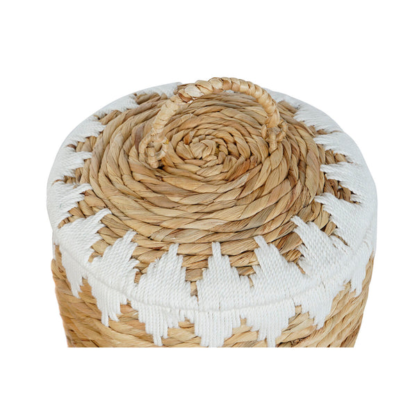 Set dekorativer Karten Home ESPRIT Weiß natürlich Naturfaser Boho (2 Stücke)