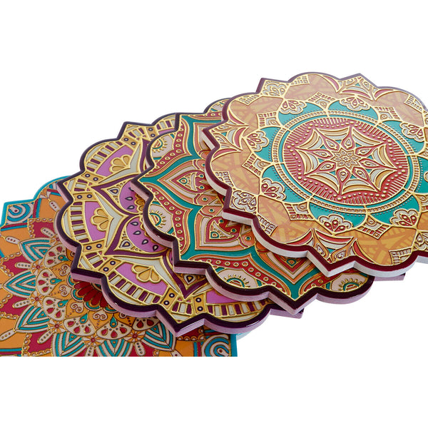 Untersetzer Home ESPRIT Kork Dolomite 20 x 20 x 1 cm (4 Stück)