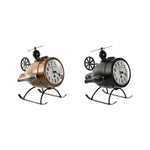 Bordur Home ESPRIT Schwarz Gold Loft Hubschrauber (2 Stück)