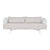 Sofa Home ESPRIT Weiß Beige Metall 180 x 66 x 66 cm