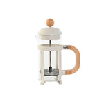 Kolben-Kaffeemaschine Home ESPRIT Weiß natürlich Edelstahl Polypropylen 350 ml 13 x 8 x 19 cm
