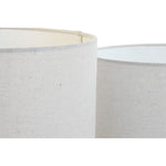 Lampenschirm Home ESPRIT Beige Leinen Metall 40 x 40 x 28 cm (2 Stück)