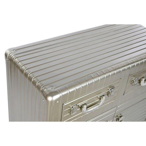 Anrichte Home ESPRIT Silberfarben Metall Holz MDF 80 x 39 x 82 cm