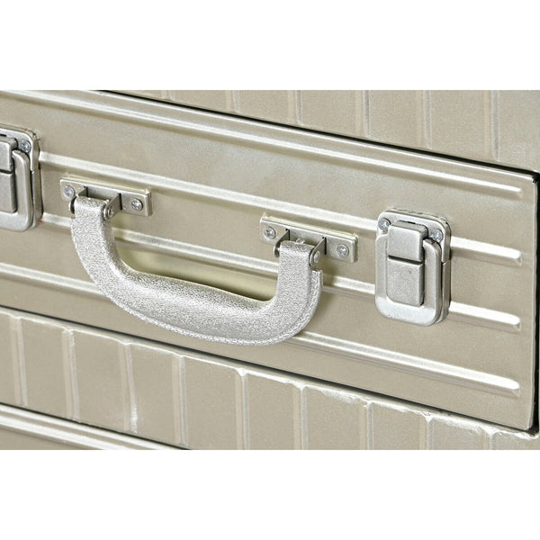 Anrichte Home ESPRIT Silberfarben Metall Holz MDF 80 x 39 x 82 cm