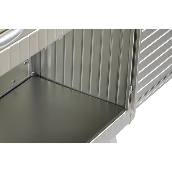 Anrichte Home ESPRIT Silberfarben Metall Holz MDF 80 x 39 x 82 cm