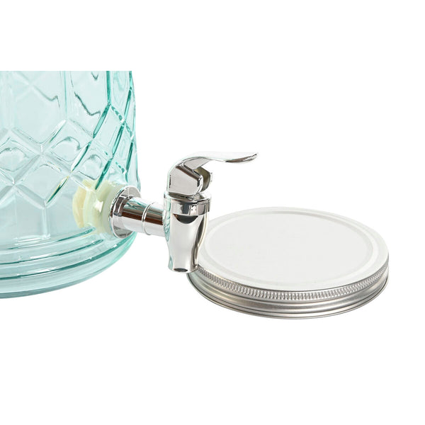 Wasserspender Home ESPRIT Blau Edelstahl Kristall 3,6 L 16 x 21 x 26 cm