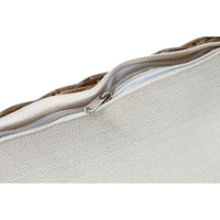 Gartenbank Home ESPRIT Weiß Braun natürlich Rattan 174 x 88 x 69 cm