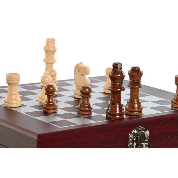 Weinzubehör-Set Home ESPRIT Braun Holz MDF 24 x 19 x 5 cm