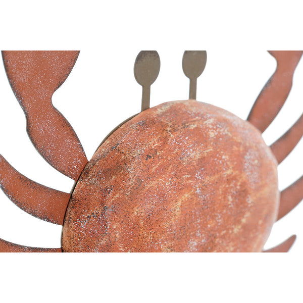 Deko-Figur Home ESPRIT Blau Rot natürlich Krabbe 17,5 x 6 x 29 cm (2 Stück)