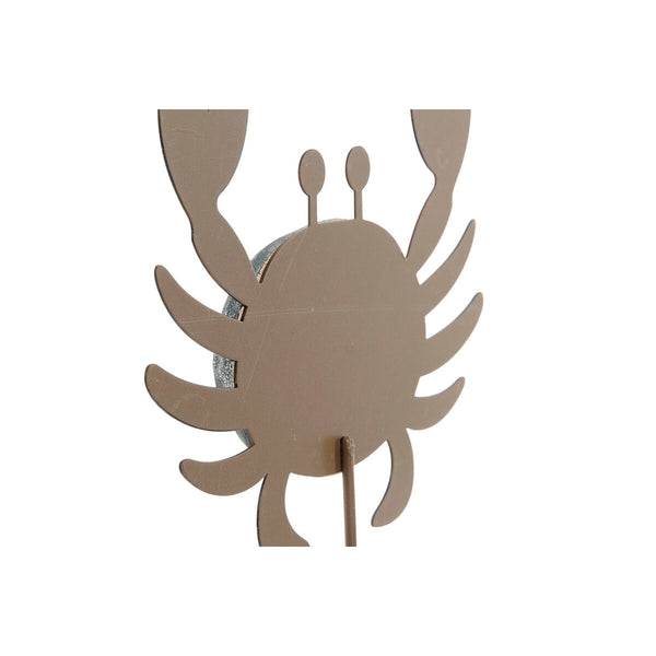 Deko-Figur Home ESPRIT Blau Rot natürlich Krabbe 17,5 x 6 x 29 cm (2 Stück)