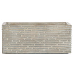 Blumenkasten Home ESPRIT Beige Fiberglas Magnesium 74,5 x 37,5 x 37,5 cm