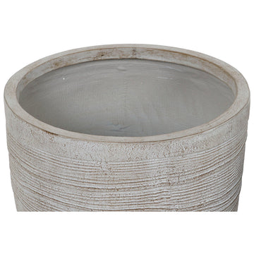 Satz Blumentöpfe Home ESPRIT Beige Fiberglas Magnesium 45 x 45 x 43 cm (3 Stück)