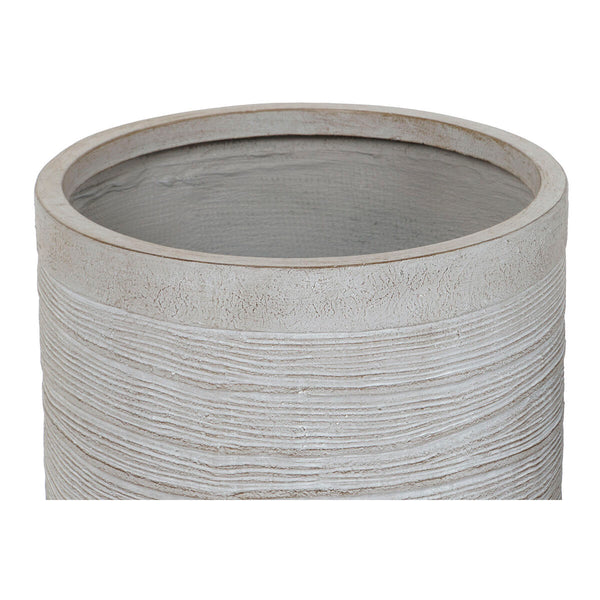 Satz Blumentöpfe Home ESPRIT Beige Fiberglas Magnesium 44,5 x 44,5 x 44 cm (3 Stück)