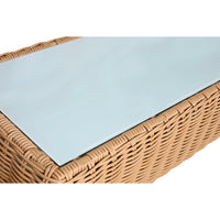 Gartenmöbel Home ESPRIT Weiß Braun Beige Hellbraun 248 x 85 x 80 cm 222 x 85 x 80 cm (4 Stücke)