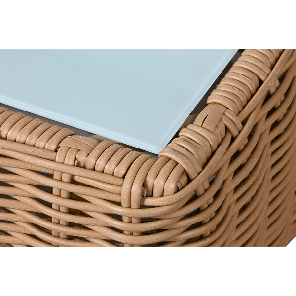Gartenmöbel Home ESPRIT Weiß Braun Beige Hellbraun 248 x 85 x 80 cm 222 x 85 x 80 cm (4 Stücke)