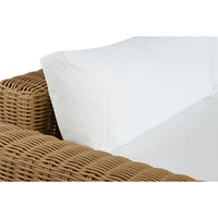 Gartenmöbel Home ESPRIT Weiß Braun Beige Hellbraun 248 x 85 x 80 cm 222 x 85 x 80 cm (4 Stücke)