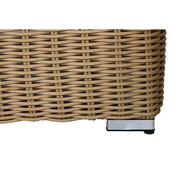 Gartenmöbel Home ESPRIT Weiß Braun Beige Hellbraun 248 x 85 x 80 cm 222 x 85 x 80 cm (4 Stücke)